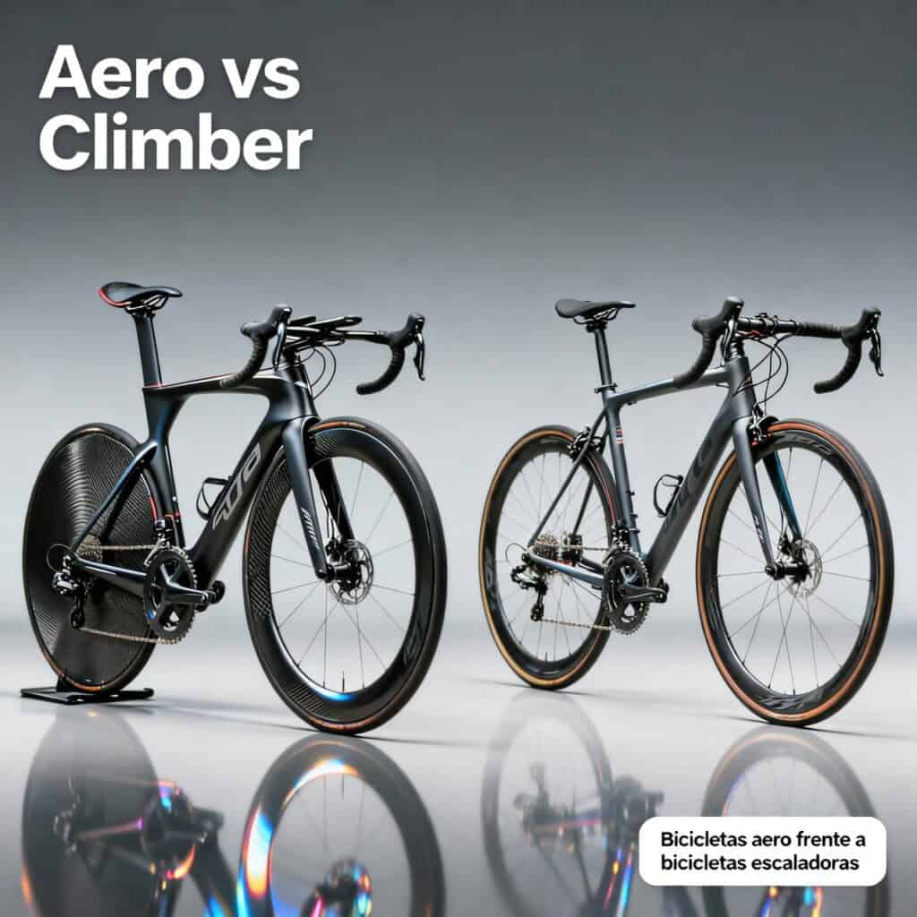 Bicicletas aero frente a bicicletas escaladoras
