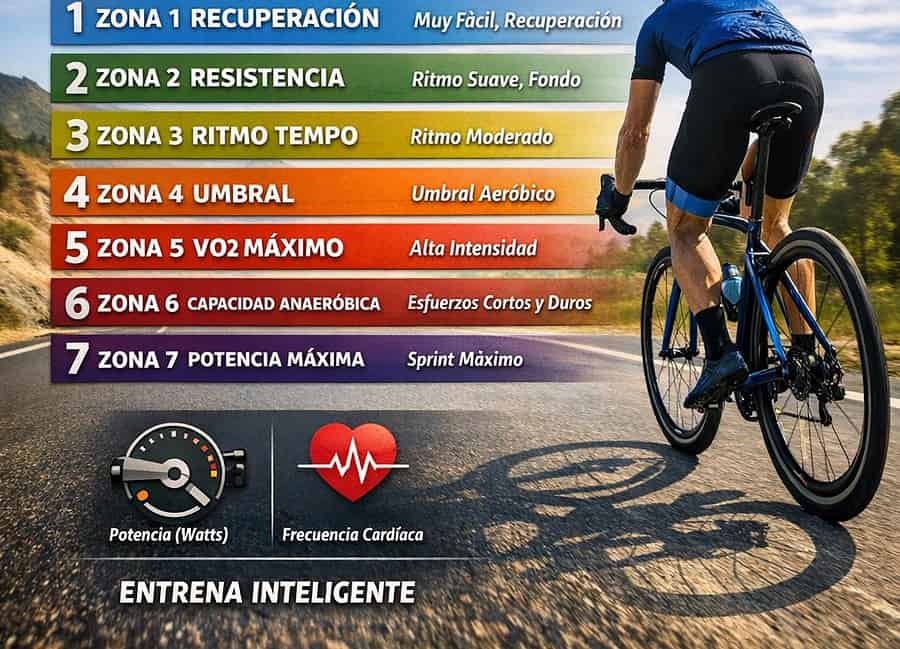 Zonas de entrenamiento en ciclismo