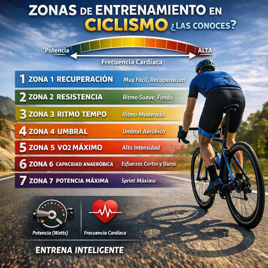 Zonas de entrenamiento en ciclismo