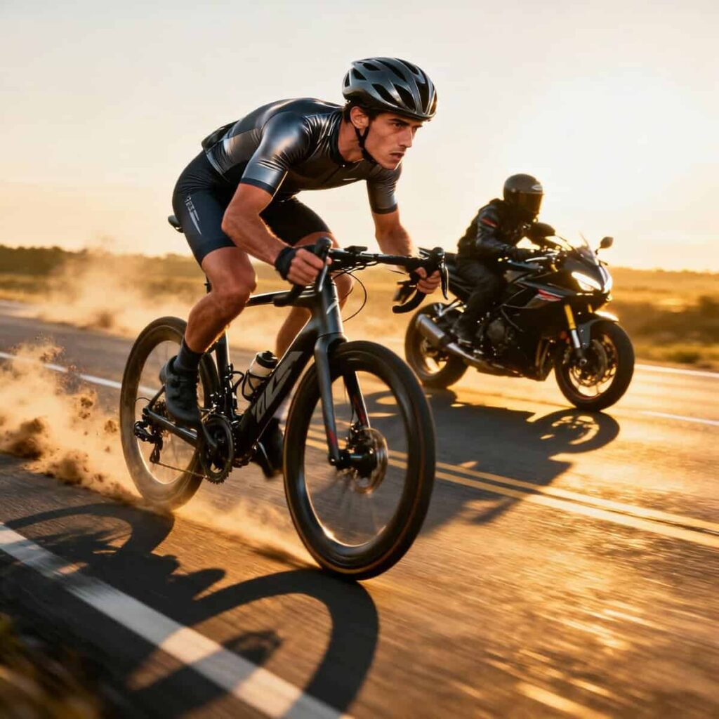 Entrenar tras moto si eres ciclista