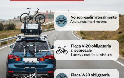 haz una imagen de un coche con un portabicicletas