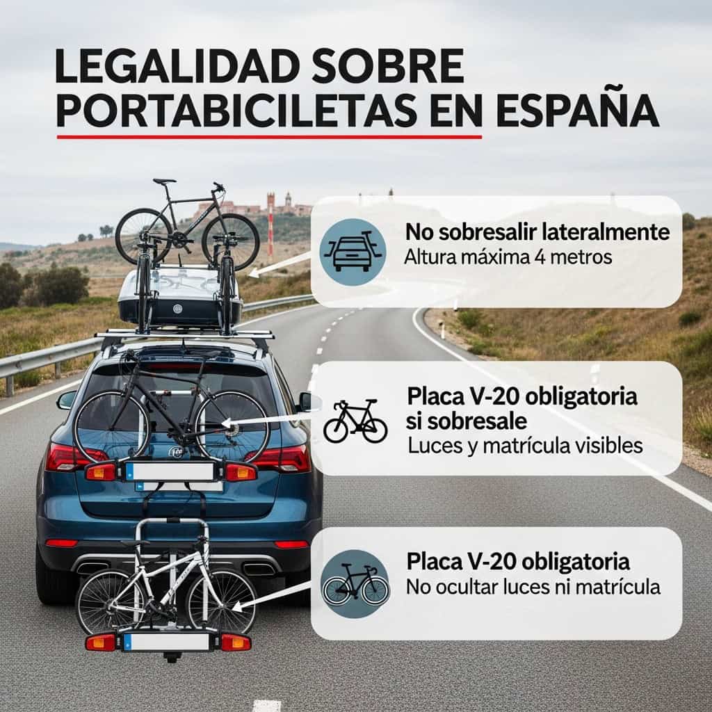 haz una imagen de un coche con un portabicicletas