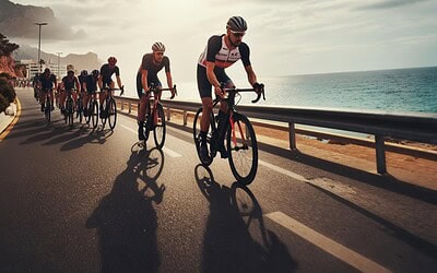 Benidorm helados y ciclistas