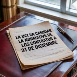 La UCI va a cambiar la normativa de los contratos a 31 de diciembre