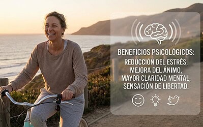 Los beneficios psicológicos de montar en bicicleta
