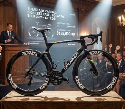 Se subasta la bicicleta de Tadej Pogacar del Tour 2025