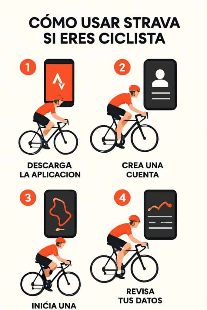 Como usar Strava si eres ciclista