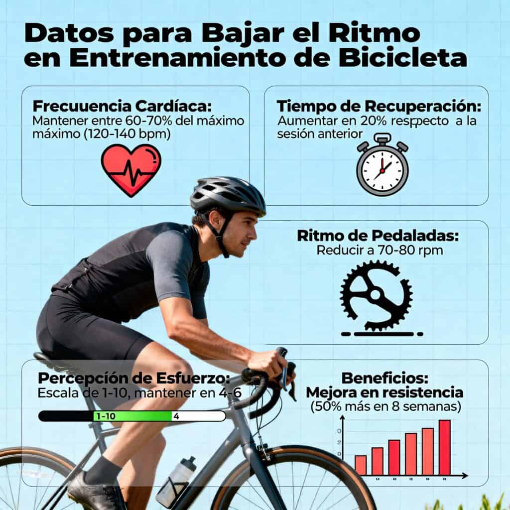 Datos que indican que hay que bajar el ritmo entrenando en bicicleta