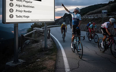 El Kom de Pogacar en Rates desaparecío por unas horas