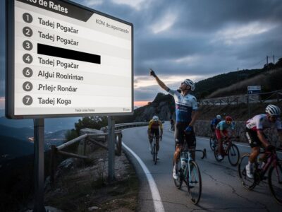 El Kom de Pogacar en Rates desaparecío por unas horas