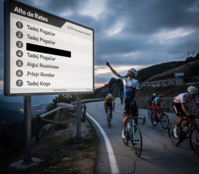 El Kom de Pogacar en Rates desaparecío por unas horas