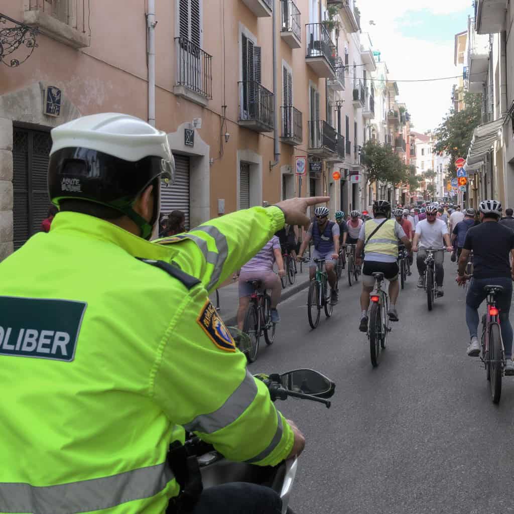 La policía de Llíber multa a varios ciclistas