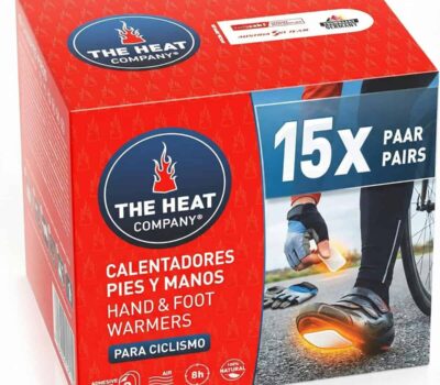 Parches calentadores de pies y manos para ciclismo