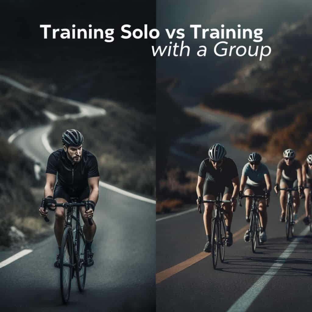 Ventajas y desventajas de entrenar solo y acompañado en bici