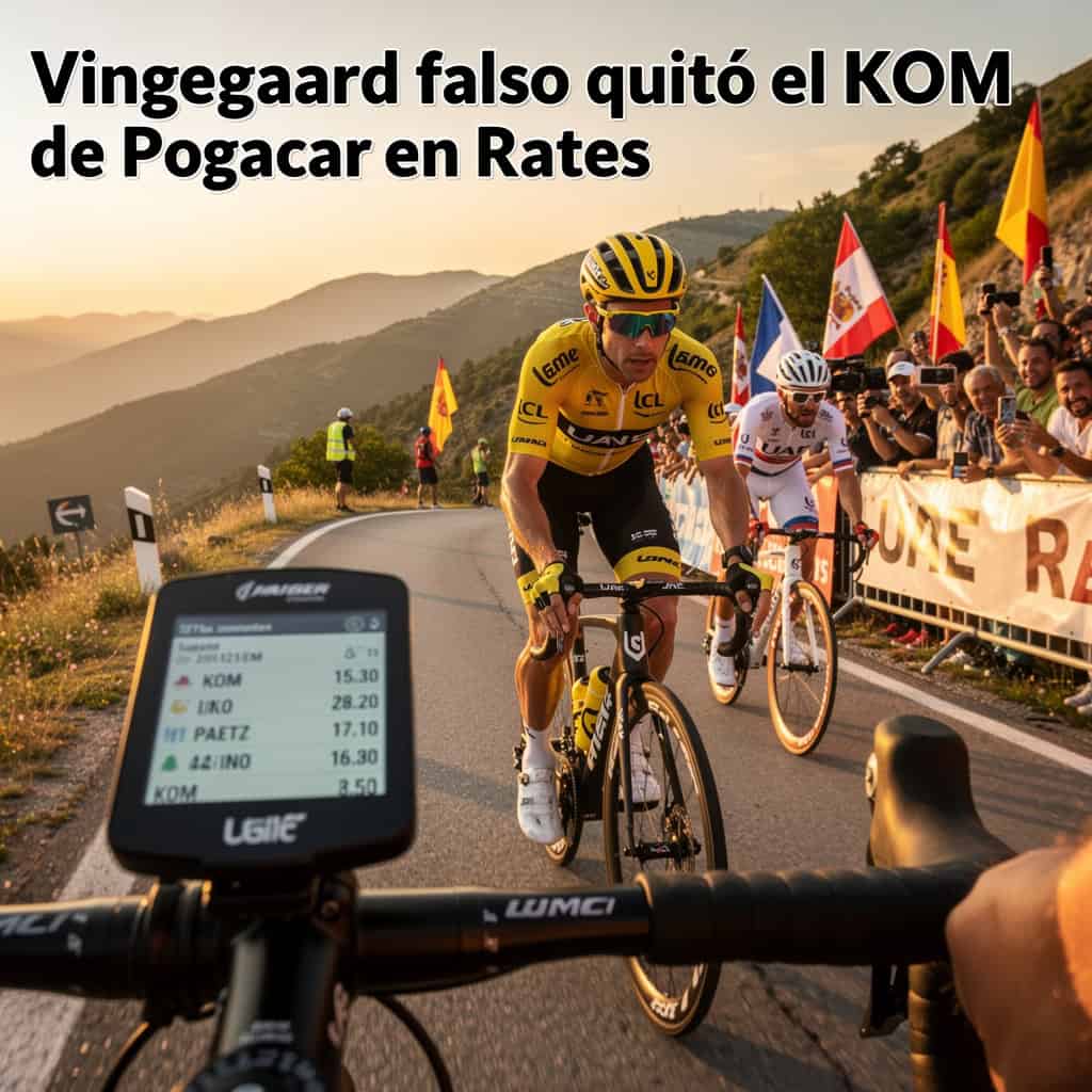 El Kom de Pogacar en Rates desaparecío por unas horas