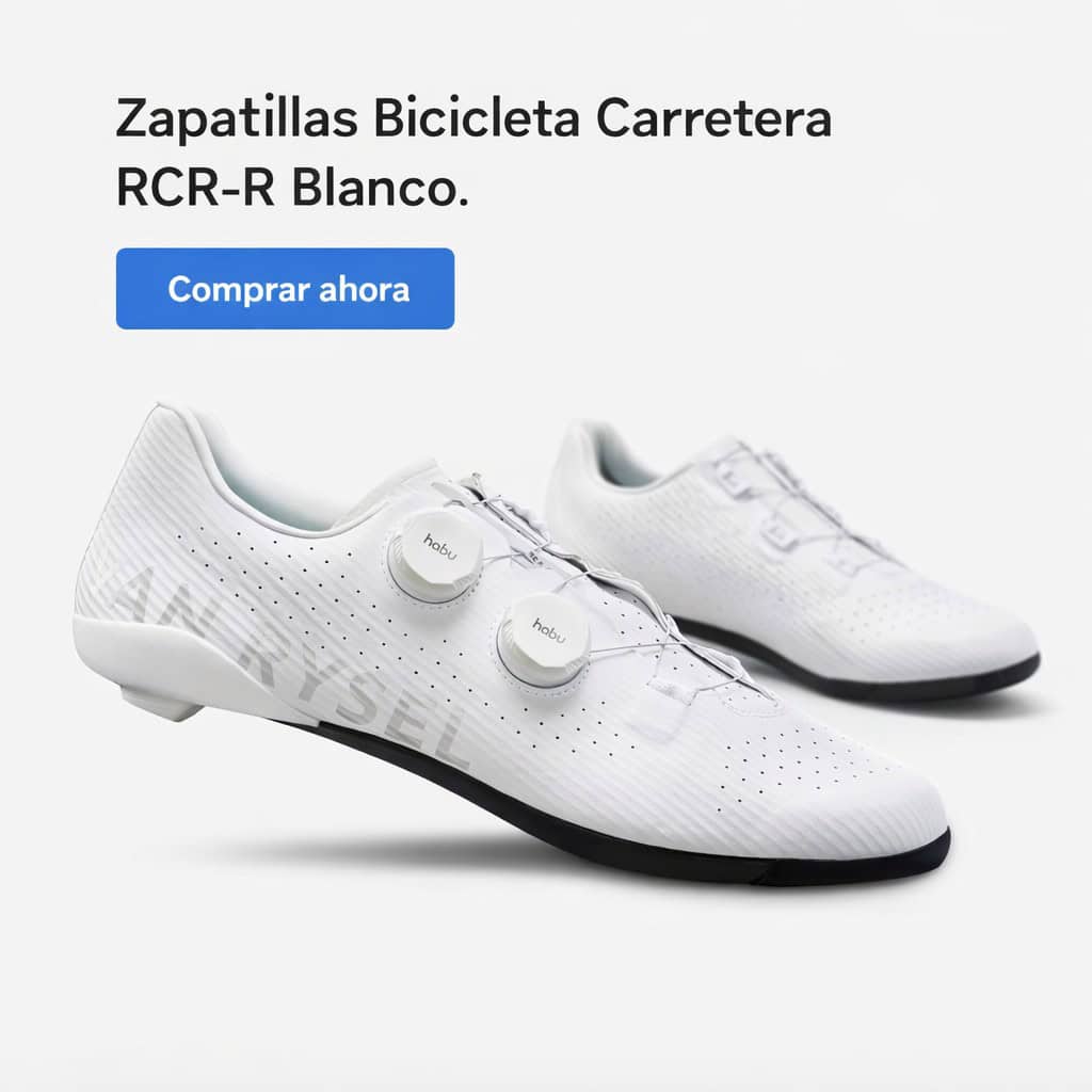 Zapatillas Bicicleta Carretera RCR-R Blanco
