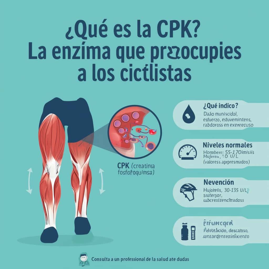 ¿Qué es la CPK? La enzima que preocupa a los ciclistas