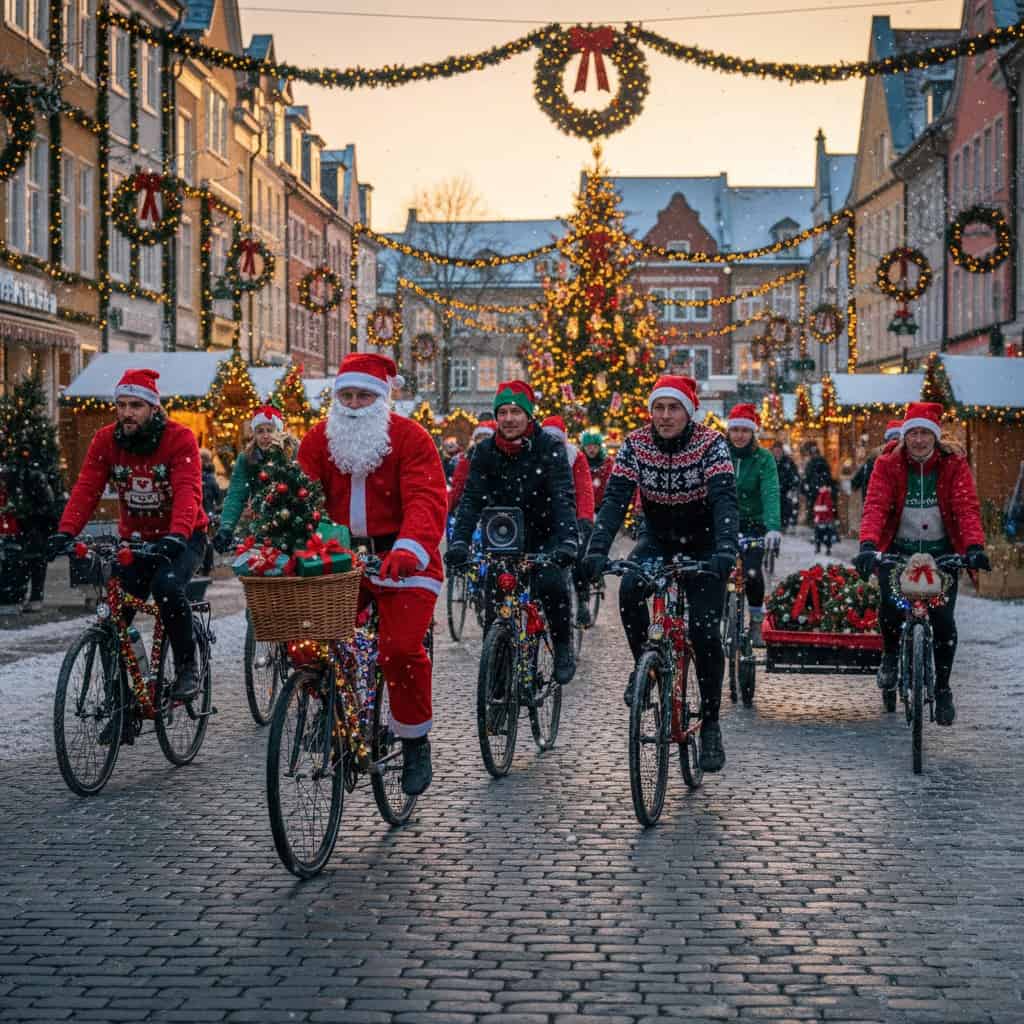 Ciclistas y Navidad