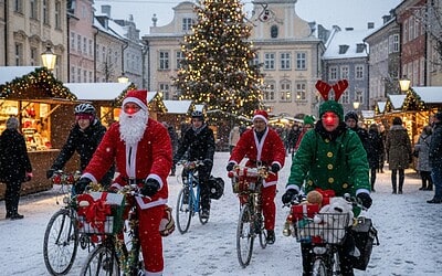 Ciclistas y Navidad