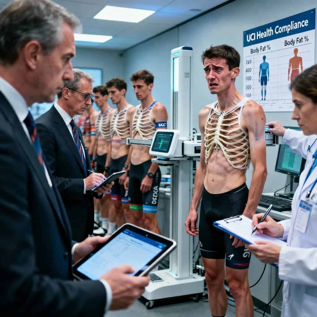 La UCI esta empeñada en estudiar a los ciclistas muy delgados