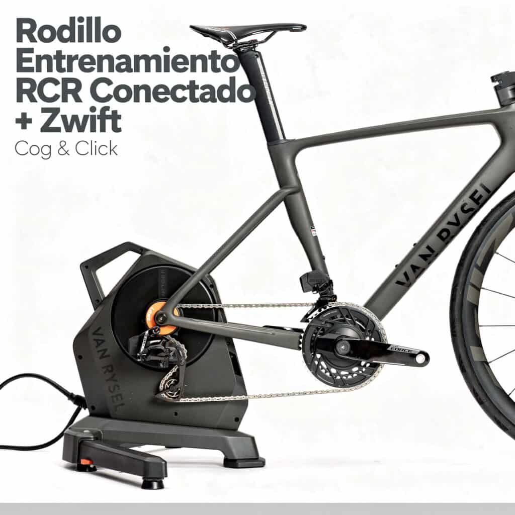 Rodillo Entrenamiento RCR Conectado + Zwift Cog & Click