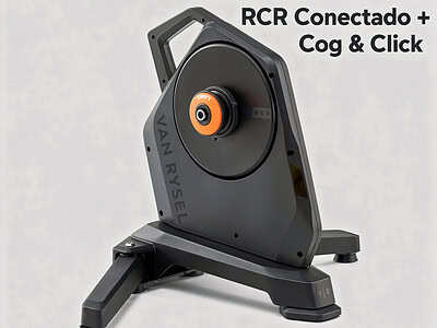Rodillo Entrenamiento RCR Conectado + Zwift Cog & Click