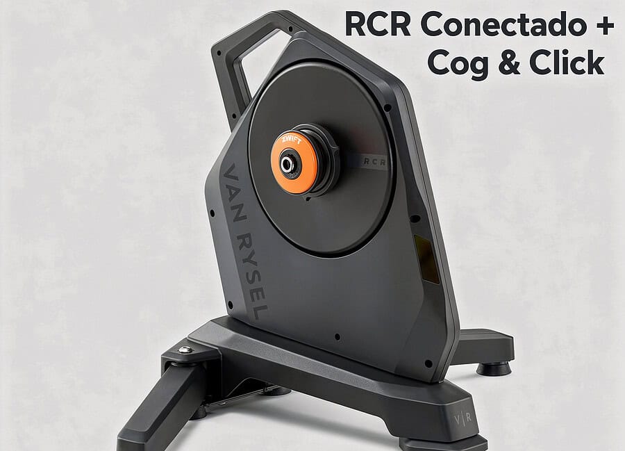 Rodillo Entrenamiento RCR Conectado + Zwift Cog & Click