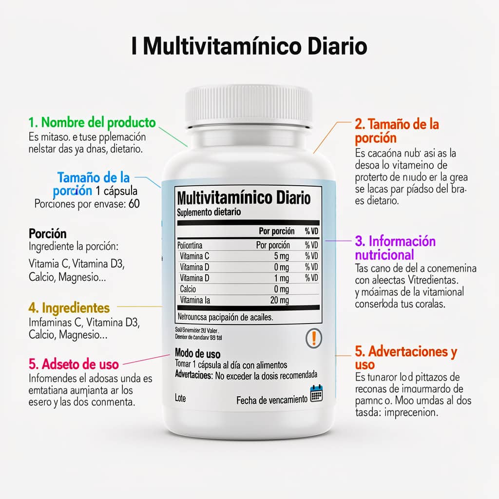 Cómo leer una etiqueta de suplemento