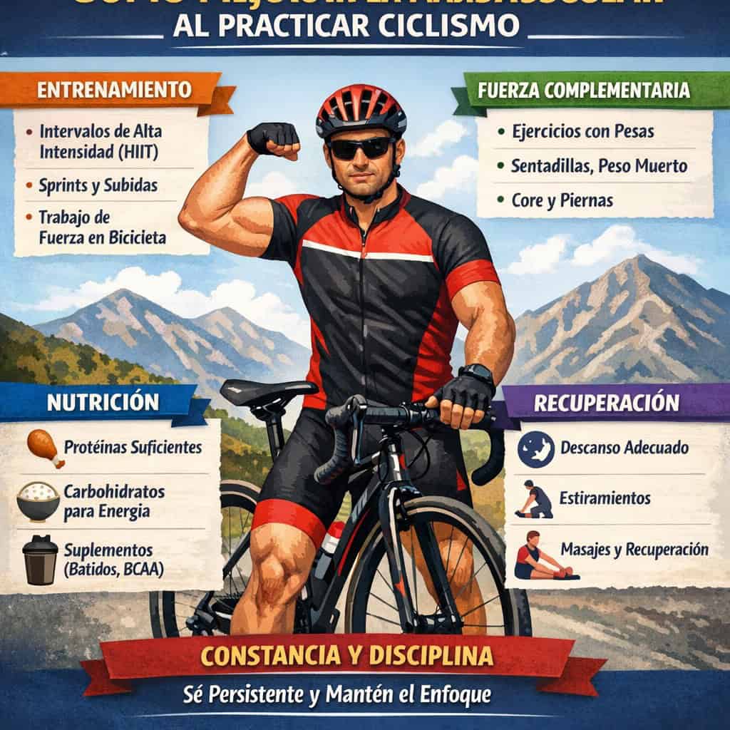 Como mejorar la masa muscular al practicar ciclismo