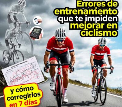 Errores de entrenamiento que te impiden mejorar en ciclismo