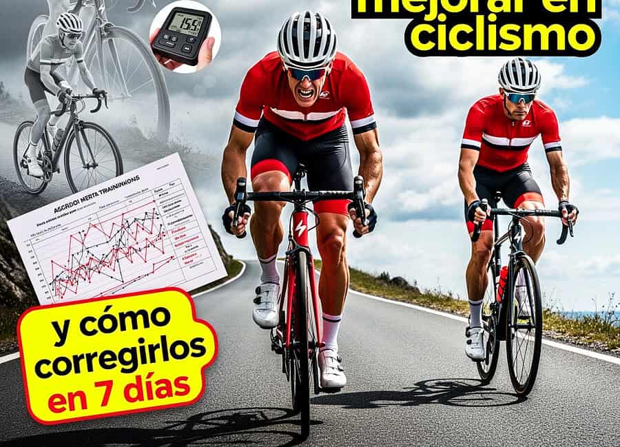 Errores de entrenamiento que te impiden mejorar en ciclismo