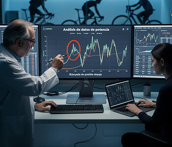 Buscan en los datos de potencia posible dopaje