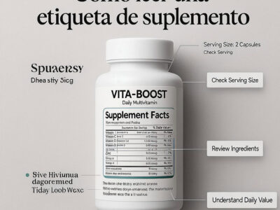 Cómo leer una etiqueta de suplemento