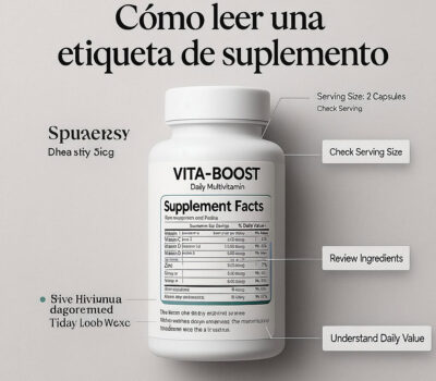 Cómo leer una etiqueta de suplemento