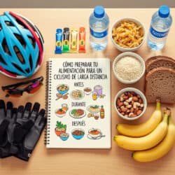 Cómo preparar tu alimentación para un ciclismo de larga distancia