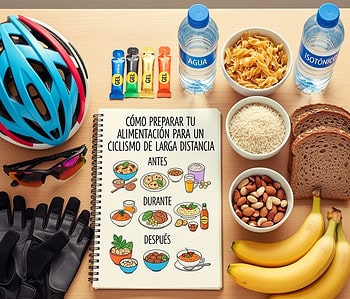 Cómo preparar tu alimentación para un ciclismo de larga distancia