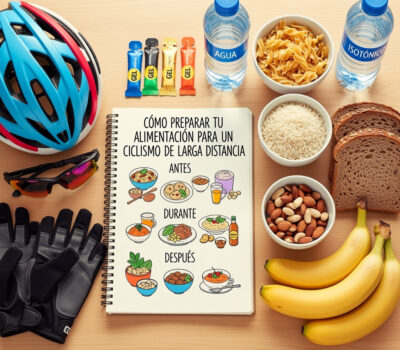Cómo preparar tu alimentación para un ciclismo de larga distancia