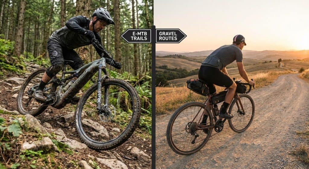 E-MTB vs Gravel