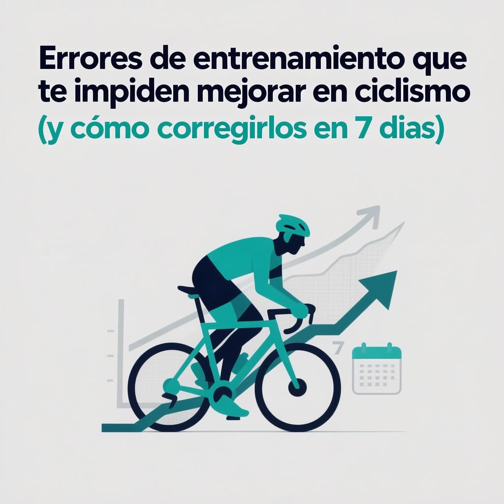 Errores de entrenamiento que te impiden mejorar en ciclismo