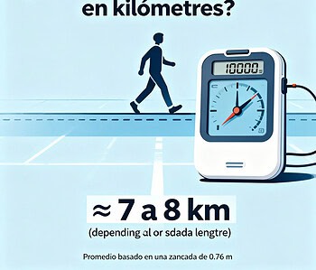 10000 pasos en km