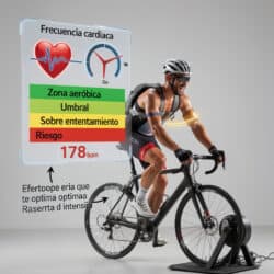 Entrenar en ciclismo por encima de la frecuencia cardiaca