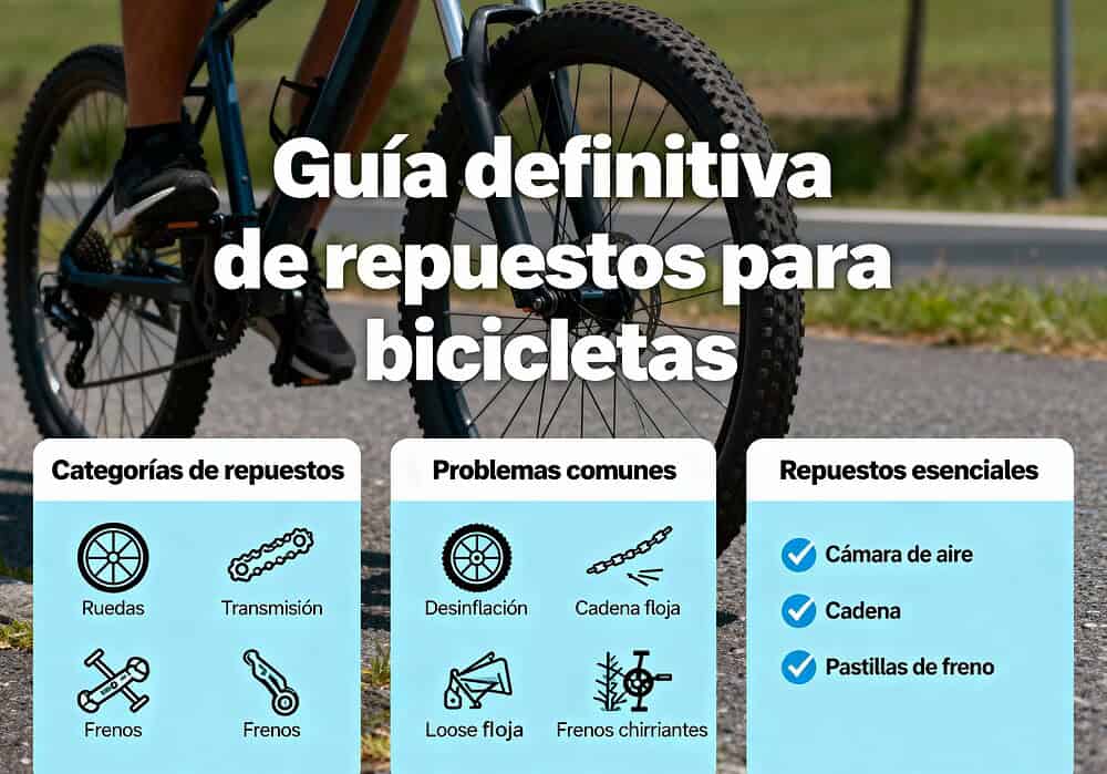 Guía definitiva de repuestos para bicicletas