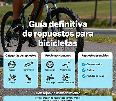 Guía definitiva de repuestos para bicicletas