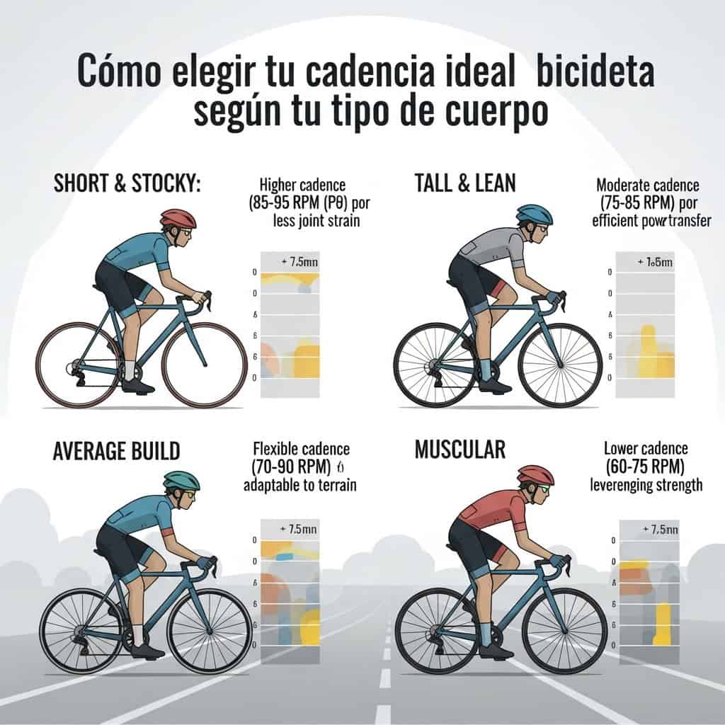 Cómo elegir tu cadencia ideal según tu tipo de cuerpo