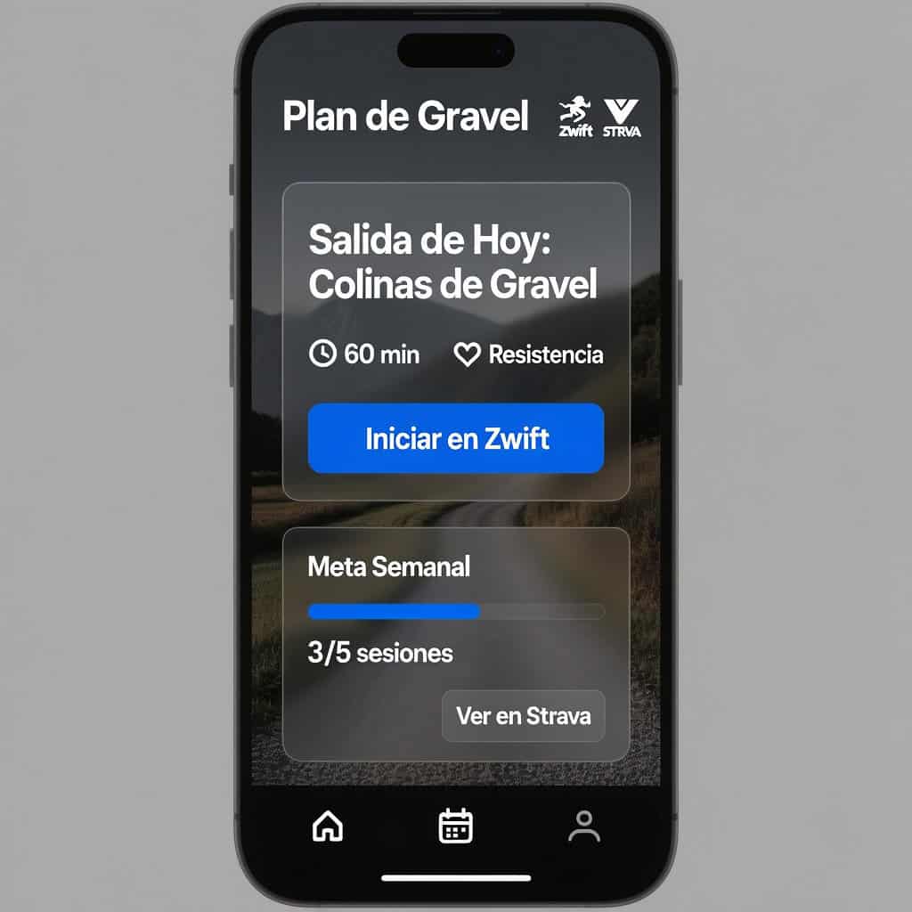 Cómo entrenar con Zwift y Strava para Gravel