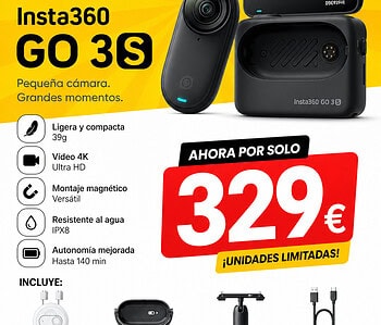 Chollo Insta360 GO 3S