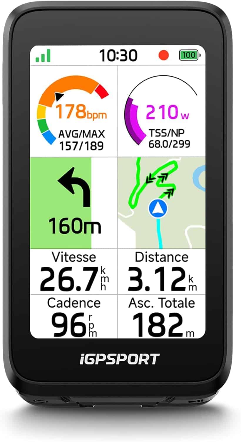 GPS iGPSPORT BiNavi vista frontal