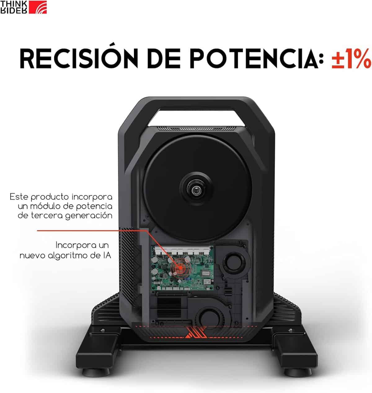 ThinkRider XXPRO vista frontal con soporte de rueda delantera incluido