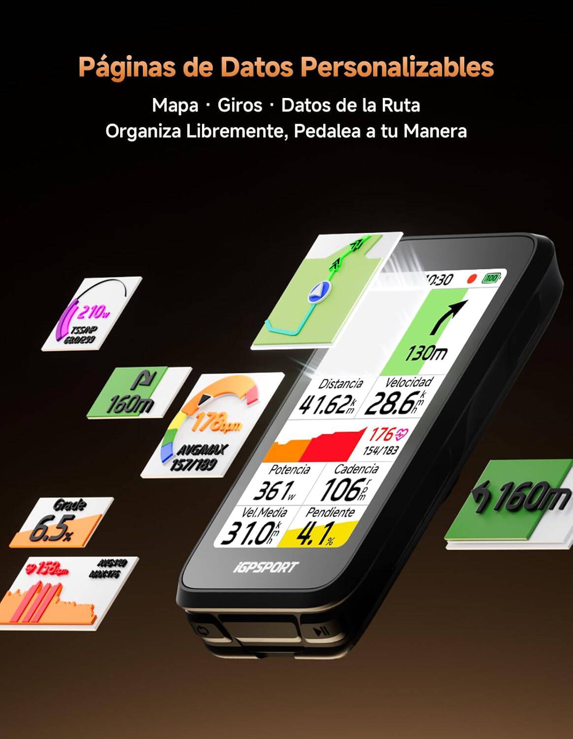 iGPSPORT BiNavi navegación GPS