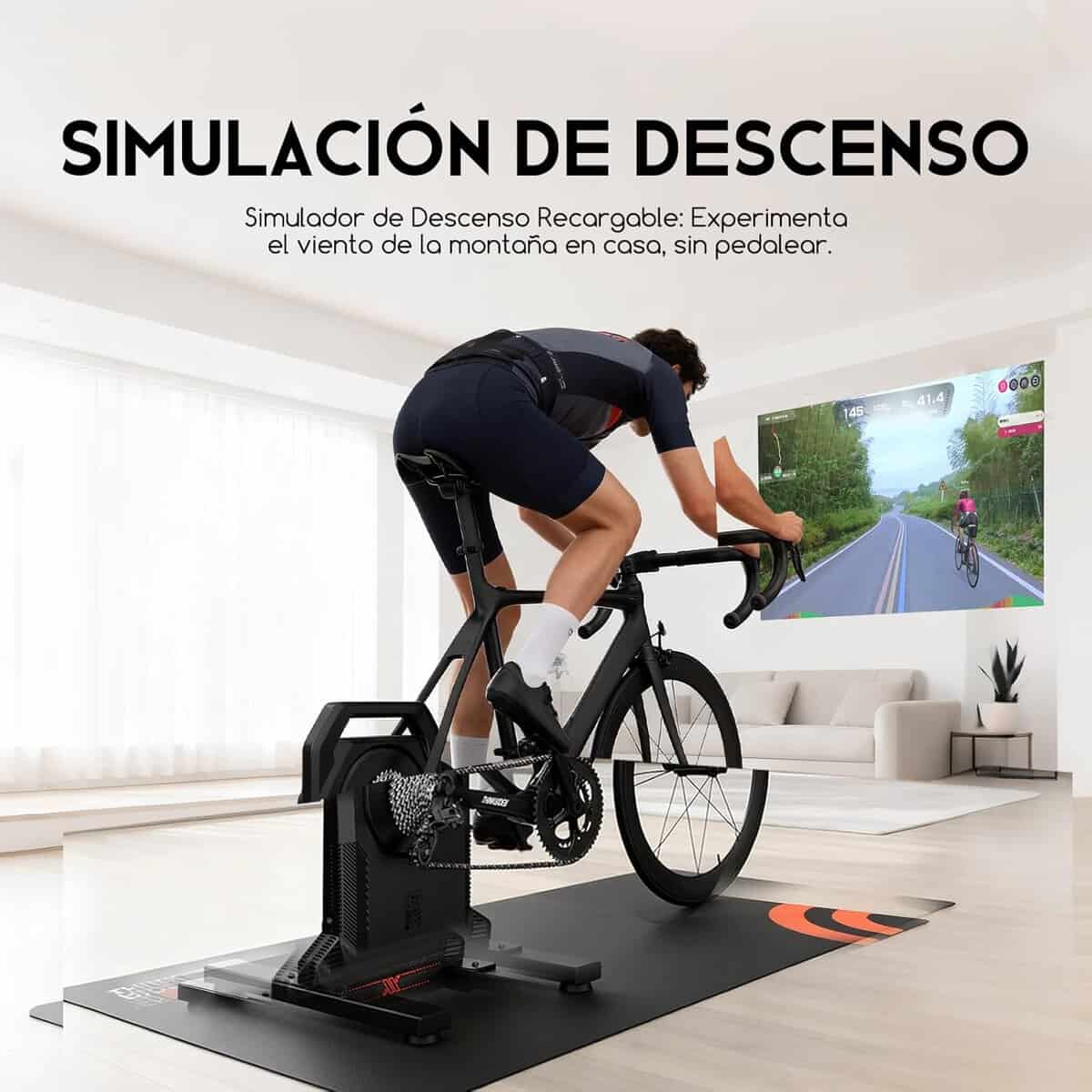 Vista lateral del chasis del ThinkRider XXPRO rodillo de ciclismo indoor